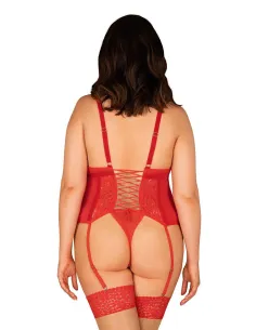 Bielizna-Blossmina gorset i stringi 6XL/7XL 2