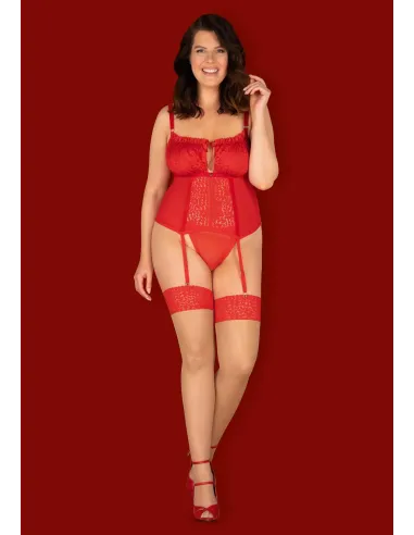 Bielizna-Blossmina gorset i stringi 6XL/7XL