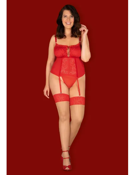 Bielizna-Blossmina gorset i stringi 6XL/7XL