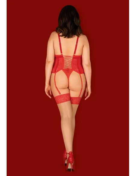 Bielizna-Blossmina gorset i stringi 6XL/7XL