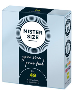 Mister Size 49mm pack of 3 2