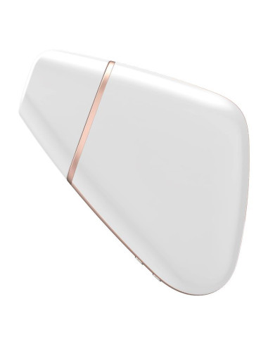 Wibrator - Love Triangle Air Pulse Stimulator + Vibration White