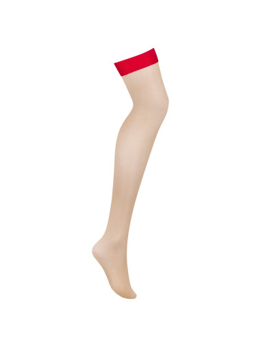 Bielizna-S814 pończochy czerwone L/XL