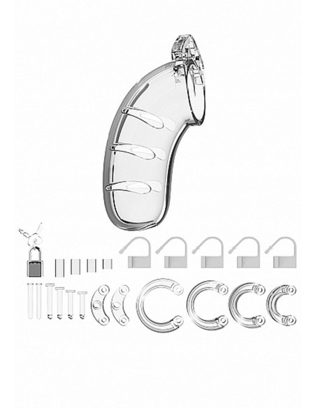 Model 03 - Chastity - 4.5"" - Cock Cage - Transparent