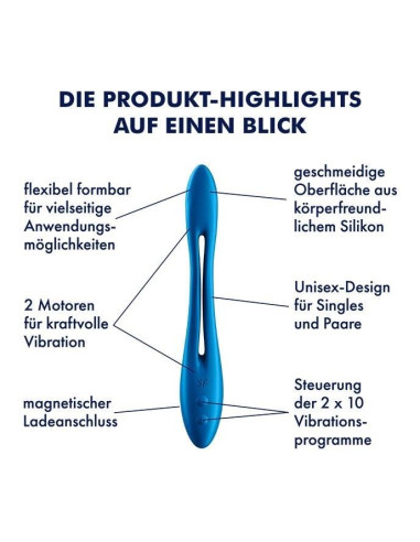 Elastic Game multi vibrator (Dark blue)