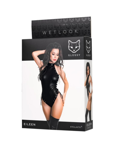 Wetlook body Eileen - black M