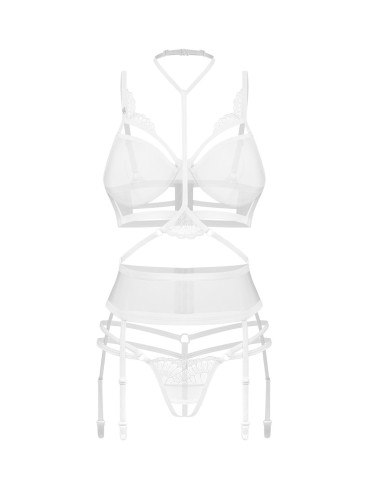 Premisis White otwarty komplet 3-częściowy   S/M