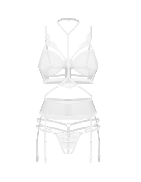Premisis White otwarty komplet 3-częściowy   S/M