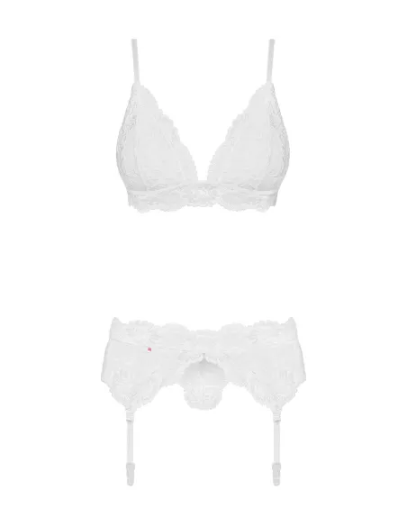 Bielizna-810-SEG-2 komplet 3-częściowy biały L/XL