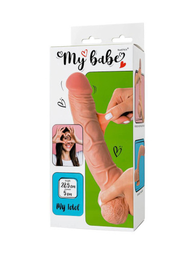 Dildo My babe by RealStick My Idol, flesh,TPE, 28,5 cm