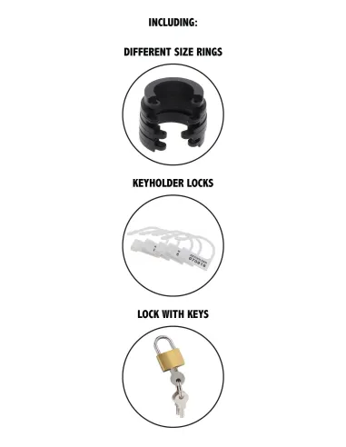 Chastity Cock Cage Silicone Large