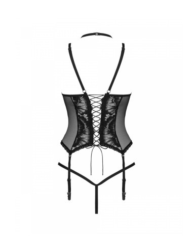 Bielizna-Alessya gorset czarny  XS/S