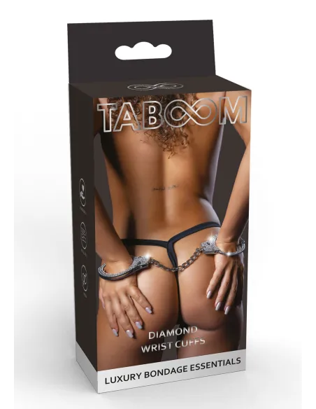 Diamond Wrist Cuffs Silver