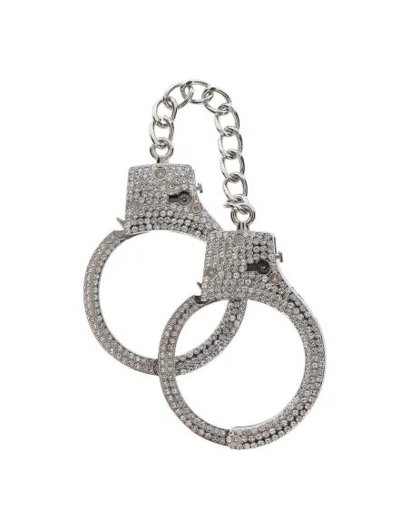 Diamond Wrist Cuffs Silver