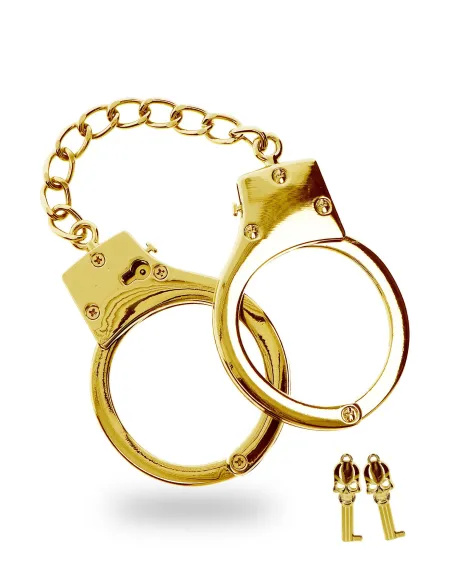 Gold Plated BDSM Handcuffs
