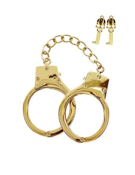 Gold Plated BDSM Handcuffs
