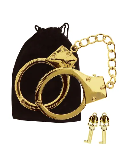 Gold Plated BDSM Handcuffs