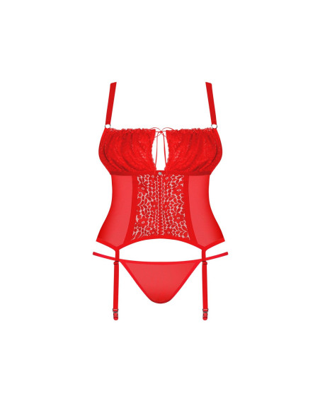 Bielizna-Blossmina gorset i stringi  4XL/5XL