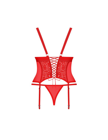 Bielizna-Blossmina gorset i stringi  4XL/5XL