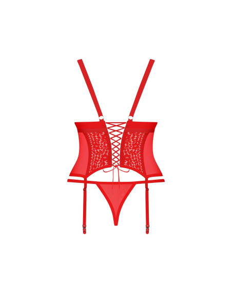 Bielizna-Blossmina gorset i stringi  4XL/5XL