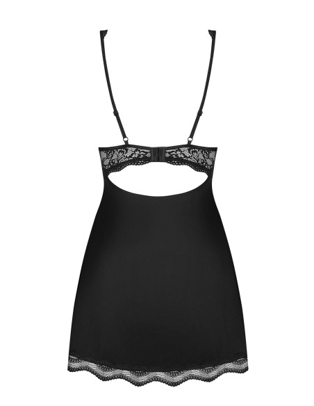 Bielizna-Luvae babydoll i stringi Czarny  S/M