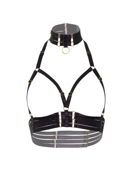 Open Cup Bra Plus O-Ring Collar