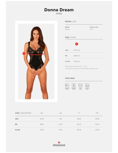 Donna Dream body otwarte   XS/S
