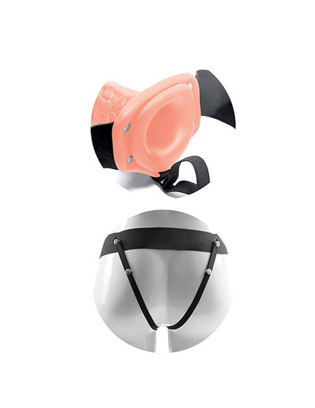 Proteza-FALLO STRAP ON CAVO REAL RAPTURE 8 FLESH WITH BALLS