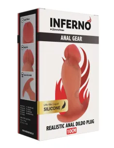 Realistic Buttplug Liquid Silicone 10 cm 2