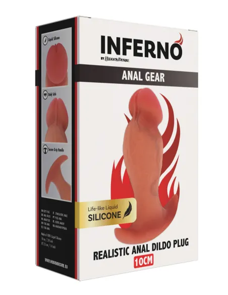 Realistic Buttplug Liquid Silicone 10 cm