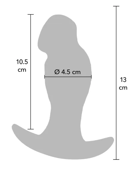 Realistic Buttplug Liquid Silicone 13 cm