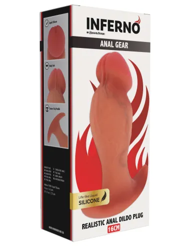 Realistic Buttplug Liquid Silicone 16 cm