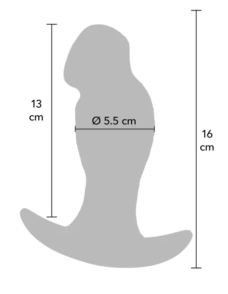 Realistic Buttplug Liquid Silicone 16 cm
