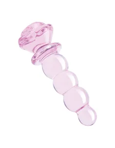GLAZE GLASS ROSEBUD BEADED  PLUG 2