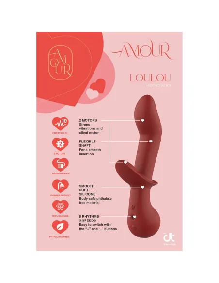 AMOUR FLEXIBLE G-SPOT DUO VIBE LOULOU