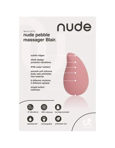 NUDE BLAIR PEBBLE MASSAGER - TRAVELSIZE