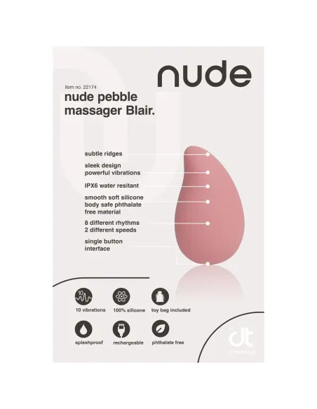 NUDE BLAIR PEBBLE MASSAGER - TRAVELSIZE