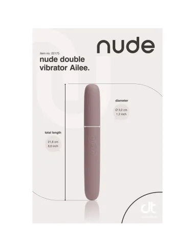 NUDE AILEE DOUBLE VIBRATOR - TRAVELSIZE