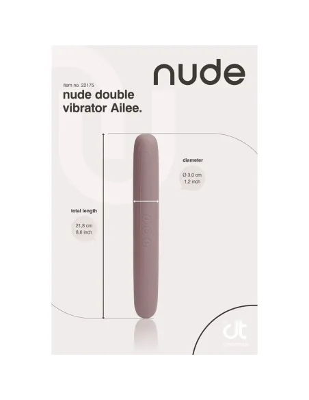 NUDE AILEE DOUBLE VIBRATOR - TRAVELSIZE