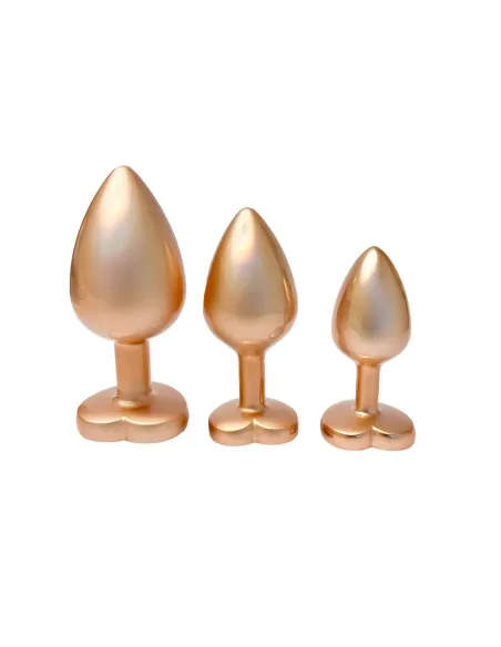 GLEAMING LOVE PEARL GOLD PLUG SET