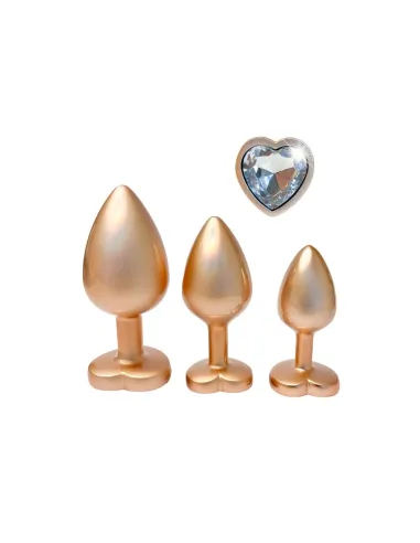 GLEAMING LOVE PEARL GOLD PLUG SET