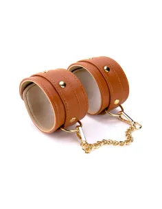BLAZE ELITE ANKLE CUFFS COGNAC VEGAN LEATHER 2