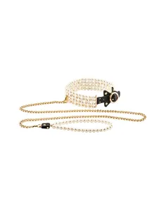 GUILTY PLEASURE LUMINIOUS PEARL LEASH AND COLLAR 2