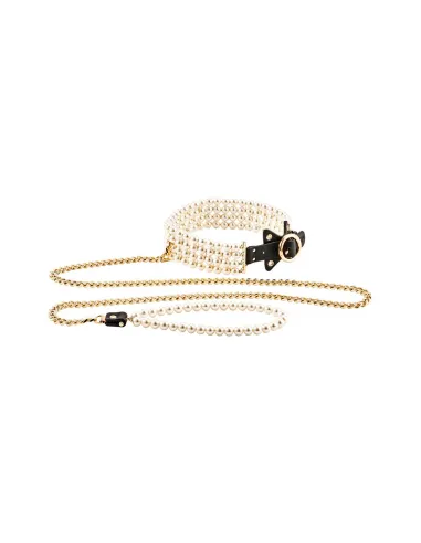GUILTY PLEASURE LUMINIOUS PEARL LEASH AND COLLAR