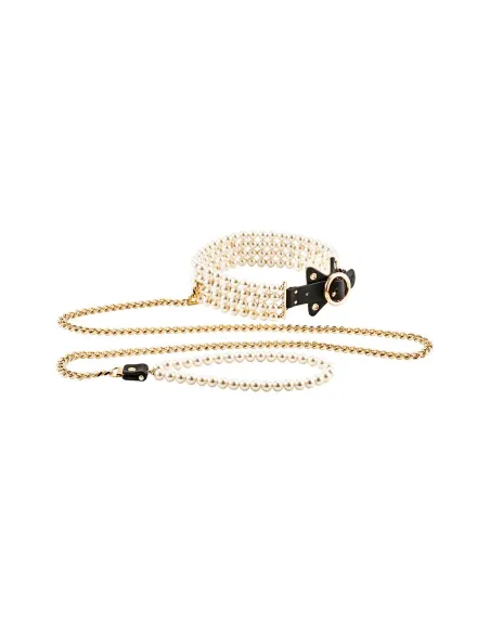 GUILTY PLEASURE LUMINIOUS PEARL LEASH AND COLLAR
