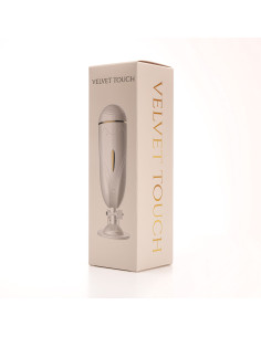 Velvet Touch masturbator z wibracją wagina  cyberskóra ładowany usb biały