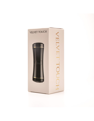 Velvet Touch masturbator dwustonny końce wagina usta czarny