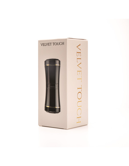 Velvet Touch masturbator dwustonny końce wagina usta czarny