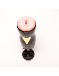 Velvet Touch masturbator z wibracją wagina cyberskóra ładowany usb czarny 2