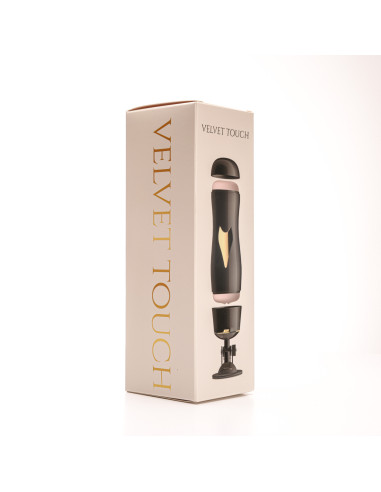 Velvet Touch masturbator z wibracją wagina cyberskóra ładowany usb czarny